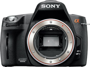 Sony's Alpha DSLR-A290 digital camera. Photo provided by Sony Electronics Inc. Click for a bigger picture!