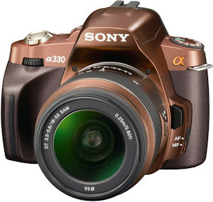 Sony's Alpha DSLR-A330 digital SLR. Photo provided by Sony Electronics Inc. Click for a bigger picture!