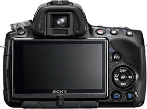 Sony's Alpha SLT-A55V digital SLR. Photo provided by Sony Electronics Inc. Click for a bigger picture!
