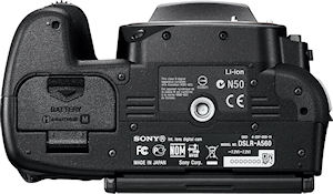 Sony's Alpha DSLR-A560 digital SLR. Photo provided by Sony Electronics Inc. Click for a bigger picture!
