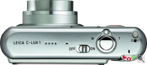 Leica's C-Lux 1 digital camera. Courtesy of Leica, with modifications by Michael R. Tomkins. Click for a bigger picture!