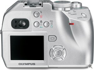 Olympus C-5000 Zoom digital camera. Courtesy of Olympus, with modifications by Michael R. Tomkins. Click for a bigger picture!