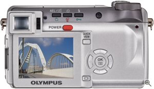 Olympus' Camedia C-760 UltraZoom. Courtesy of Olympus, with modifications by Michael R. Tomkins. Click for a bigger picture!