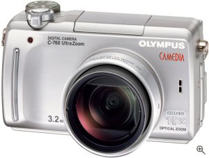 Olympus' Camedia C-760 UltraZoom. Courtesy of Olympus, with modifications by Michael R. Tomkins. Click for a bigger picture!
