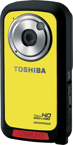 The Toshiba CAMILEO BW10 camcorder. Photo provided by Toshiba America Information Systems, Inc. Click for a bigger picture!