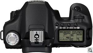 Canon EOS 50D digital SLR. Courtesy of Canon, with modifications by Zig Weidelich. Click for a bigger picture!