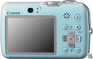 Canon PowerShot E-1 digital camera. Courtesy of Canon, with modifications by Zig Weidelich. Click for a bigger picture!