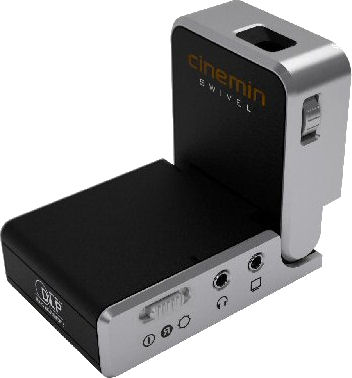 The Cinemin Swivel pico projector. Photo provided by Wowwee