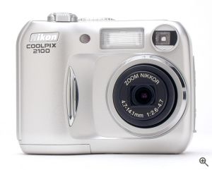 Nikon's Coolpix 2100 digital camera. Copyright © 2003, The Imaging Resource. All rights reserved. Click for a bigger picture!