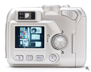 Nikon's Coolpix 2100 digital camera. Copyright © 2003, The Imaging Resource. All rights reserved. Click for a bigger picture!