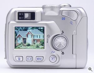 Nikon's Coolpix 3100 digital camera. Copyright © 2003, The Imaging Resource. All rights reserved. Click for a bigger picture!