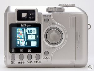 Nikon's Coolpix 4300 digital camera. Copyright &copy; 2002, The Imaging Resource. All rights reserved. Click for a bigger picture!