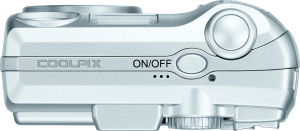 Nikon's Coolpix 4600 digital camera. Courtesy of Nikon, with modifications by Michael R. Tomkins. Click for a bigger picture!