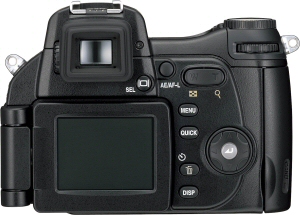 Nikon's Coolpix 8800 digital camera. Courtesy of Nikon, with modifications by Michael R. Tomkins. Click for a bigger picture!