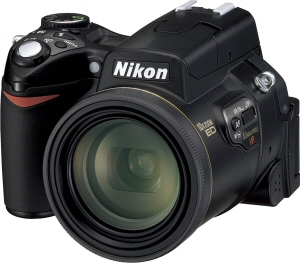Nikon's Coolpix 8800 digital camera. Courtesy of Nikon, with modifications by Michael R. Tomkins. Click for a bigger picture!