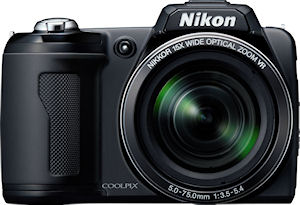 Nikon's Coolpix L110 digital camera. Photo provided by Nikon Inc. Click for a bigger picture!