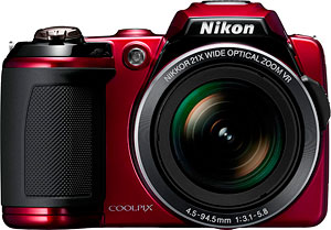 Nikon's Coolpix L120 digital camera. Photo provided by Nikon Inc. Click for a bigger picture!
