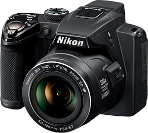 Nikon's Coolpix P500 digital camera. Photo provided by Nikon Inc. Click for a bigger picture!