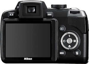 Nikon's Coolpix P80 digital camera. Courtesy of Nikon, with modifications by Michael R. Tomkins. Click for a bigger picture!