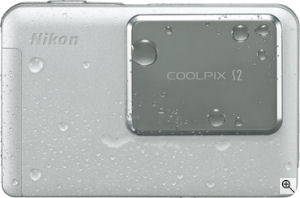 Nikon's Coolpix S2 digital camera. Courtesy of Nikon, with modifications by Michael R. Tomkins. Click for a bigger picture!