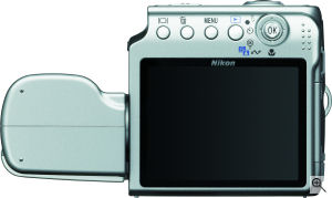 Nikon's Coolpix S4 digital camera. Courtesy of Nikon, with modifications by Michael R. Tomkins. Click for a bigger picture!