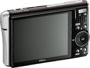 Nikon's Coolpix S52c digital camera. Courtesy of Nikon, with modifications by Michael R. Tomkins. Click for a bigger picture!