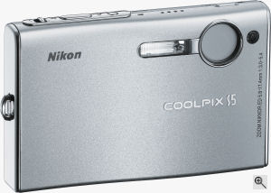 Nikon's Coolpix S5 digital camera. Courtesy of Nikon, with modifications by Michael R. Tomkins. Click for a bigger picture!