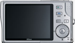 Nikon's Coolpix S6 digital camera. Courtesy of Nikon, with modifications by Michael R. Tomkins. Click for a bigger picture!
