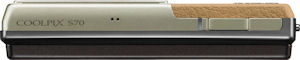 Nikon's Coolpix S70 digital camera. Photo provided by Nikon Inc. Click for a bigger picture!