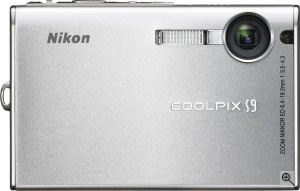 Nikon's Coolpix S9 digital camera. Courtesy of Nikon, with modifications by Michael R. Tomkins. Click for a bigger picture!