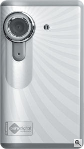 CVS' one-time use digital video camcorder. Courtesy of CVS, with modifications by Michael R. Tomkins. Click for a bigger picture!