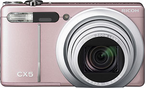 Ricoh's CX5 digital camera. Photo provided by Ricoh Co. Ltd. Click for a bigger picture!