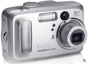 Kodak's EasyShare CX6330 digital camera. Courtesy of Kodak, with modifications by Michael R. Tomkins. Click for a bigger picture!