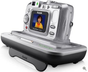 Kodak's EasyShare CX6330 digital camera. Courtesy of Kodak, with modifications by Michael R. Tomkins. Click for a bigger picture!