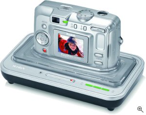 Kodak's EasyShare CX7430 digital camera. Courtesy of Eastman Kodak Co., with modifications by Michael R. Tomkins. Click for a bigger picture!