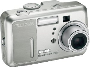 Kodak's EasyShare CX7530 digital camera. Courtesy of Eastman Kodak Co., with modifications by Michael R. Tomkins.