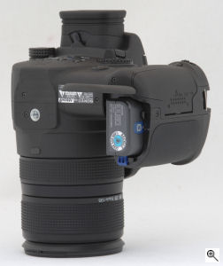 Sony's Cyber-shot DSC-R1 digital camera. Copyright © 2005, The Imaging Resource. All rights reserved. Click for a bigger picture!