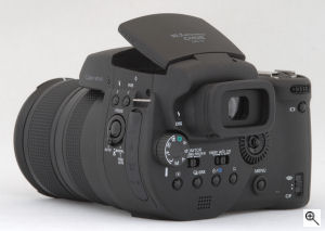 Sony's Cyber-shot DSC-R1 digital camera. Copyright © 2005, The Imaging Resource. All rights reserved. Click for a bigger picture!