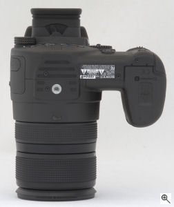 Sony's Cyber-shot DSC-R1 digital camera. Copyright © 2005, The Imaging Resource. All rights reserved. Click for a bigger picture!