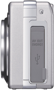 Sony's Cyber-shot DSC-W5 digital camera. Courtesy of Sony, with modifications by Michael R. Tomkins. Click for a bigger picture!