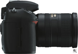 Nikon's D200 digital SLR. Courtesy of Nikon, with modifications by Michael R. Tomkins. Click for a bigger picture!