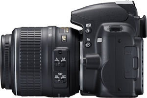 Nikon's D3000 digital SLR. Photo provided by Nikon Inc. Click for a bigger picture!