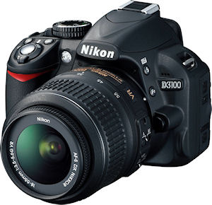 Nikon's D3100 digital SLR. Photo provided by Nikon Inc. Click for a bigger picture!
