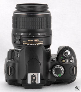 Nikon's D40 digital SLR. Copyright © 2006, The Imaging Resource. All rights reserved. Click for a bigger picture!