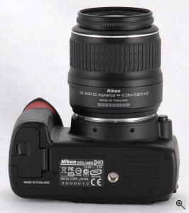 Nikon's D40 digital SLR. Copyright © 2006, The Imaging Resource. All rights reserved. Click for a bigger picture!