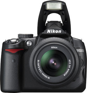 Nikon's D5000 single-lens reflex digital camera. Photo provided by Nikon Inc. Click for a bigger picture!
