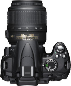 Nikon's D5000 single-lens reflex digital camera. Photo provided by Nikon Inc. Click for a bigger picture!