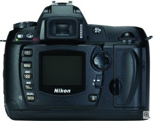 Nikon's D70 digital SLR. Courtesy of Nikon, with modifications by Michael R. Tomkins. Click for a bigger picture!