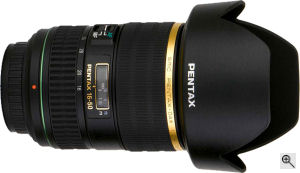 Pentax's smc PENTAX-DA* 16-50mm F2.8ED AL[IF] lens. Courtesy of Pentax, with modifications by Michael R. Tomkins. Click for a bigger picture!