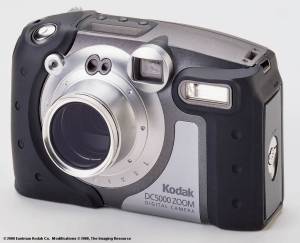 Kodak's new DC5000 Zoom digital camera, front view - click for a bigger picture!